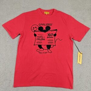 Civilized Shirt Mens XL Red Loyalty Is Everything Graphic Tee Streetwear New